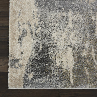 Fusion FSS16 Cream Grey Area Rug by Nourison