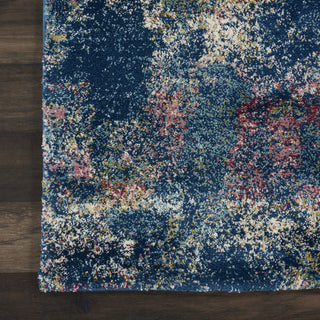 Fusion FSS17 Blue Multi Colored Area Rug by Nourison