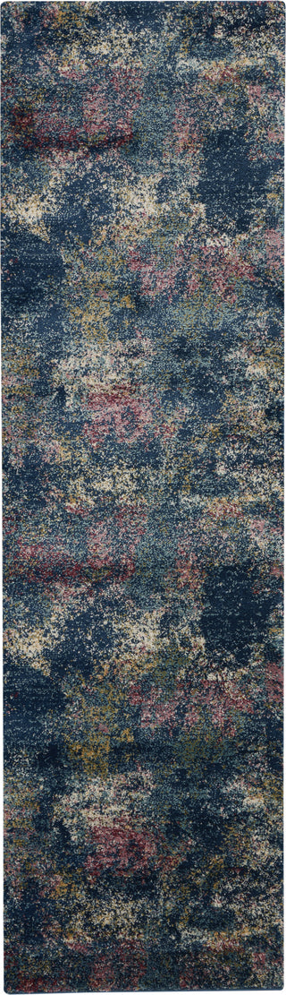 Fusion FSS17 Blue Multi Colored Area Rug by Nourison