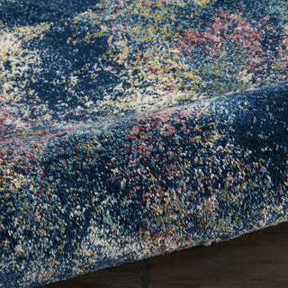 Fusion FSS17 Blue Multi Colored Area Rug by Nourison