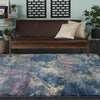 Fusion FSS17 Blue Multi Colored Area Rug by Nourison