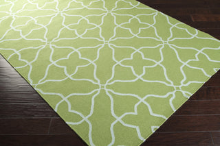 Surya Frontier FT-234 Lime Hand Woven Area Rug 5x8 Corner