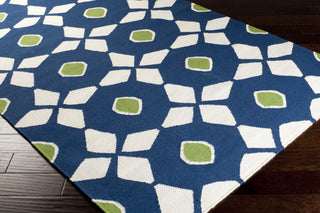 Surya Frontier FT-349 Navy Hand Woven Area Rug 5x8 Corner
