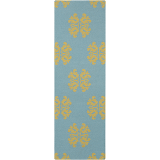 Surya Frontier FT-362 Teal Area Rug 2'6'' x 8' Runner