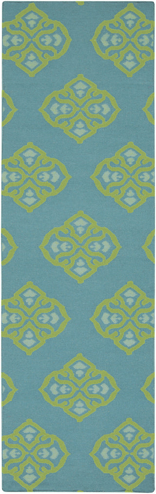 Surya Frontier FT-371 Teal Area Rug 2'6'' x 8' Runner