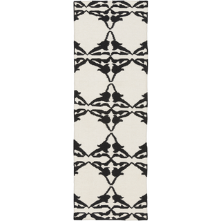 Surya Frontier FT-466 Black Area Rug 2'6'' x 8' Runner