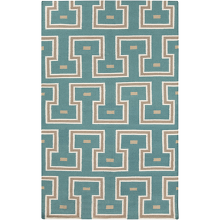 Surya Frontier FT-470 Teal Area Rug 5' x 8'