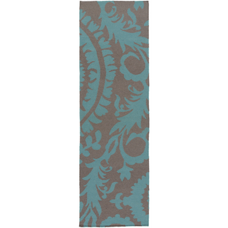 Surya Frontier FT-473 Teal Area Rug 2'6'' x 8' Runner