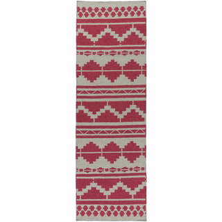 Surya Frontier FT-496 Burgundy Area Rug 2'6'' x 8' Runner