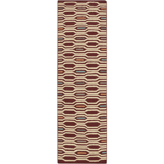 Surya Frontier FT-505 Burgundy Area Rug 2'6'' x 8' Runner