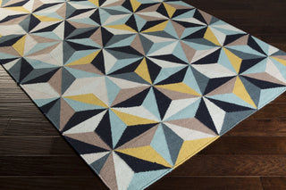 Surya Frontier FT-549 Slate Hand Woven Area Rug 5x8 Corner