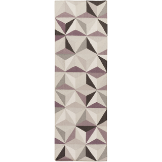 Surya Frontier FT-559 Mauve Area Rug 2'6'' x 8' Runner