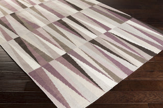 Surya Frontier FT-581 Eggplant Hand Woven Area Rug 5x8 Corner