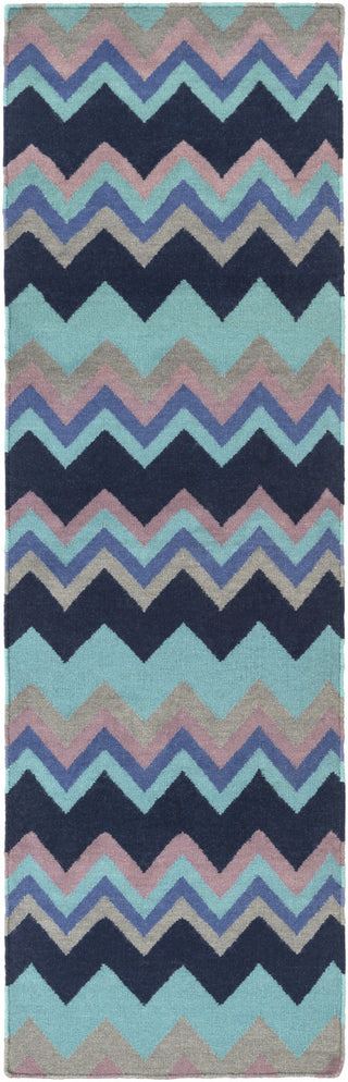 Surya Frontier FT-604 Teal Area Rug 2'6'' x 8' Runner