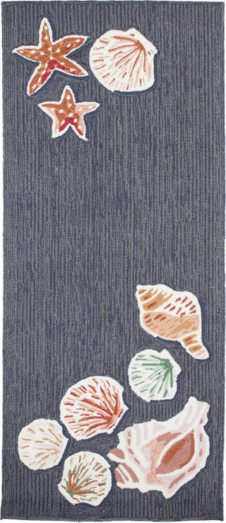 Trans Ocean Frontporch 4565/33 Beachcomber Navy Area Rug by Liora Manne