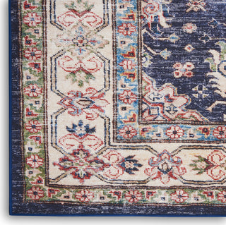 Nourison Fulton FUL01 Navy Area Rug Room Image