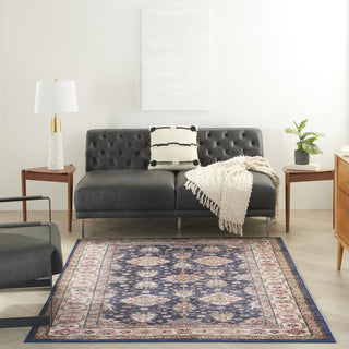 Nourison Fulton FUL01 Navy Area Rug Room Image