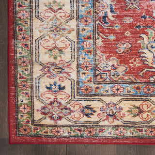 Nourison Fulton FUL01 Red Area Rug Room Image