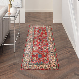 Nourison Fulton FUL01 Red Area Rug Main Image