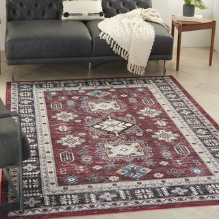 Nourison Fulton FUL03 Red Area Rug Room Image