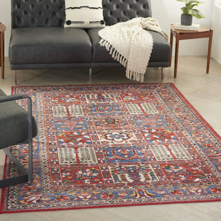 Nourison Fulton FUL05 Red Area Rug Room Image