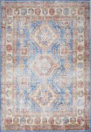 Nourison Fulton FUL08 Blue/Ivory Area Rug Room Image