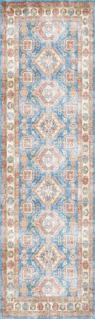 Nourison Fulton FUL08 Blue/Ivory Area Rug Main Image