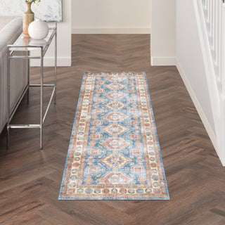 Nourison Fulton FUL08 Blue/Ivory Area Rug Main Image