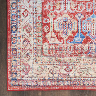 Nourison Fulton FUL09 Red Area Rug Room Image