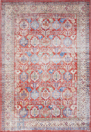 Nourison Fulton FUL09 Red Area Rug Room Image