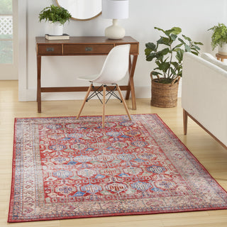 Nourison Fulton FUL09 Red Area Rug Room Image