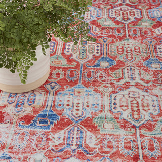 Nourison Fulton FUL09 Red Area Rug Room Image