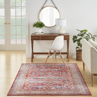 Nourison Fulton FUL09 Red Area Rug Room Image