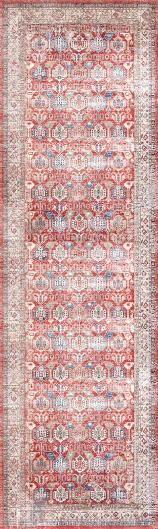 Nourison Fulton FUL09 Red Area Rug Main Image