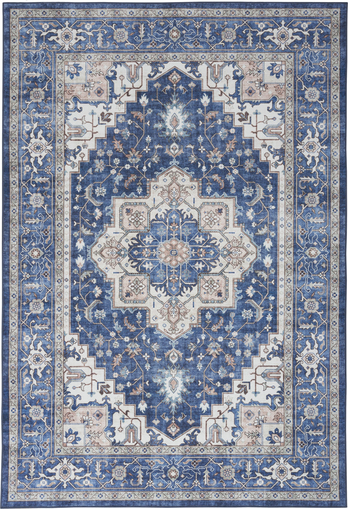Nourison Fulton FUL10 Navy/Ivory Area Rug main image