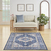 Nourison Fulton FUL10 Navy/Ivory Area Rug Main Image