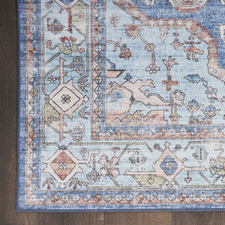 Nourison Fulton FUL11 Blue Area Rug Room Image