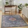 Nourison Fulton FUL11 Blue Area Rug Room Image