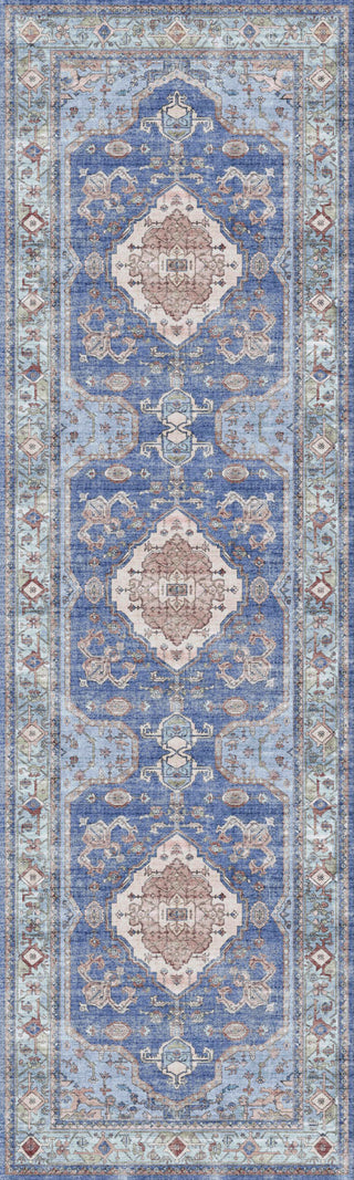 Nourison Fulton FUL11 Blue Area Rug Main Image