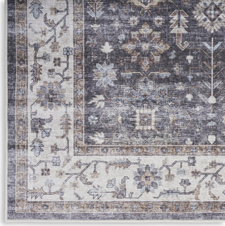 Nourison Fulton FUL12 Charcoal Area Rug Room Image