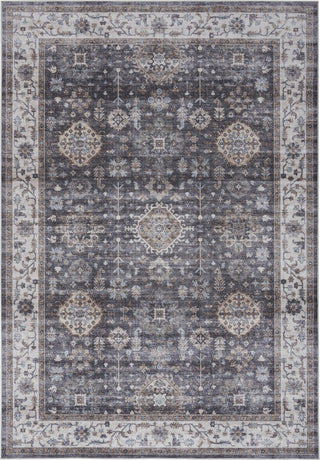 Nourison Fulton FUL12 Charcoal Area Rug Room Image