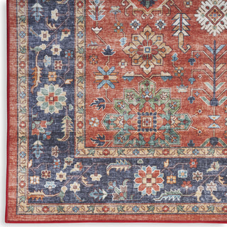 Nourison Fulton FUL12 Rust Area Rug Room Image