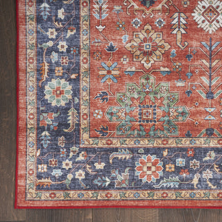 Nourison Fulton FUL12 Rust Area Rug Room Image