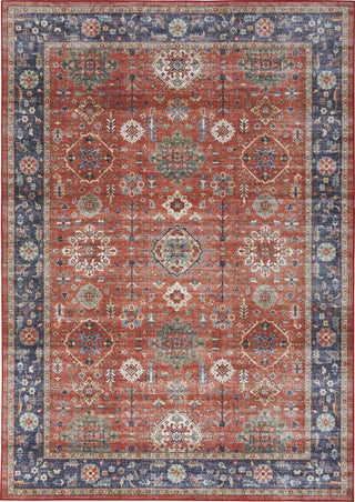 Nourison Fulton FUL12 Rust Area Rug Room Image