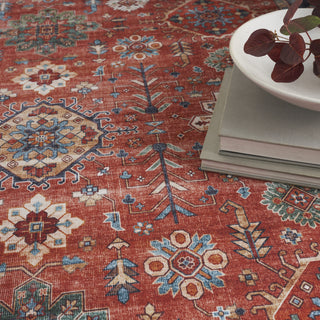 Nourison Fulton FUL12 Rust Area Rug Room Image