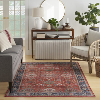 Nourison Fulton FUL12 Rust Area Rug Room Image