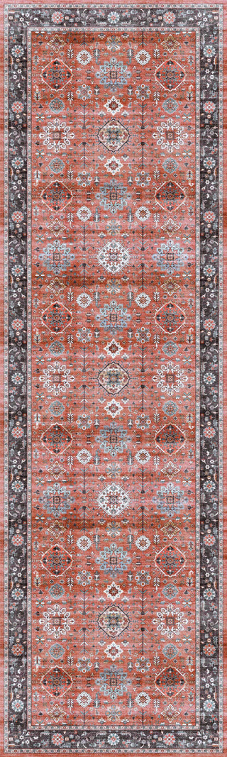 Nourison Fulton FUL12 Rust Area Rug Main Image