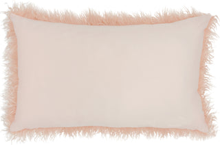 Nourison Faux Fur Tibetan Lamb Rose by Mina Victory 