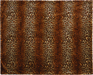 Nourison Fur LEOPARD FAUX Brown Throw by Mina Victory main image