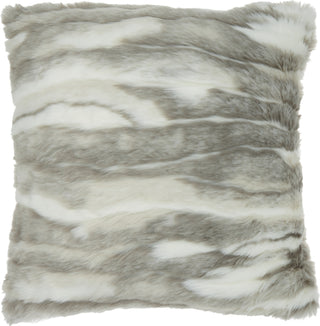 Nourison Fur Faux Angora Rabbit Grey by Mina Victory main image